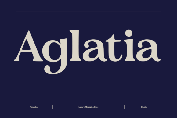 AGLATIA: A Premium Serif Font for Luxury Campaigns