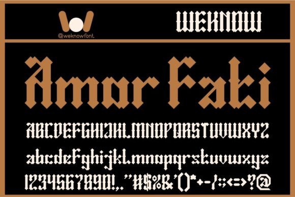 Amor Fati: The Bold Blackletter Font for Modern Brands