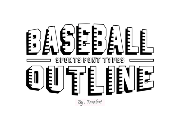Baseball Outline: A Bold Typeface for Small Business Branding
