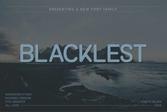 Blacklest Rounded: A Modern Typeface for Editorial Impact