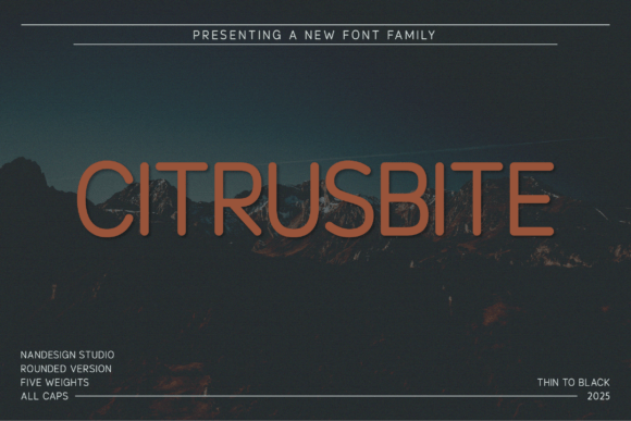 Citrusbite Rounded: A Bold Sans Serif Font for Modern Brands