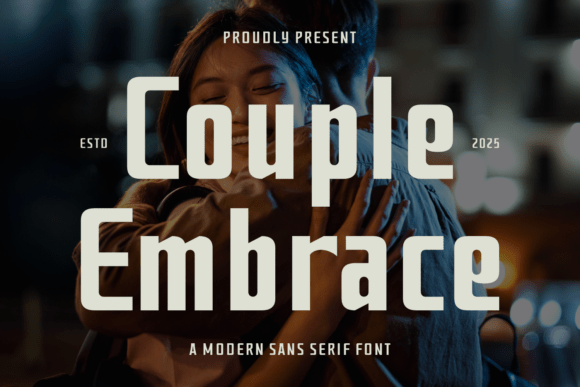 Couple Embrace Font Review