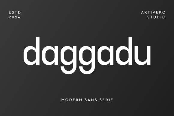 Daggadu: A Bold Sans Serif Font for Modern Editorial Design