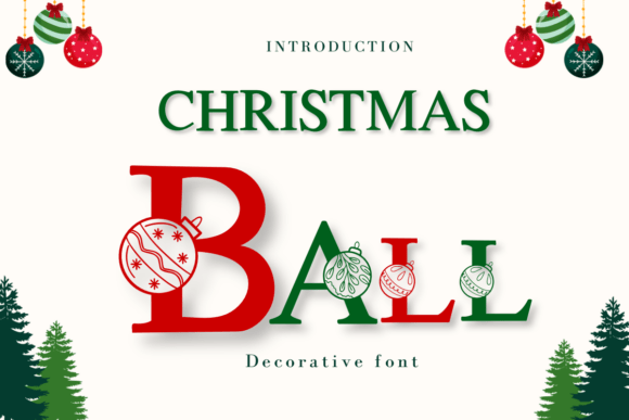 Designing Festive Headers with Christmas Ball 2 Typeface