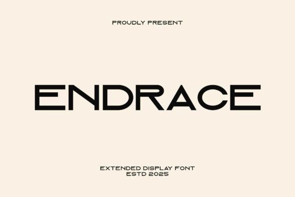 Endrace: A Bold Sans Serif Font for Handmade Brands