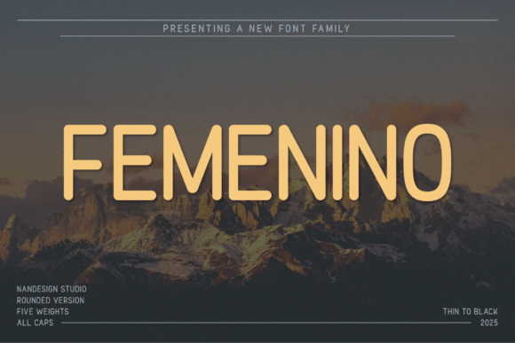 Femenino Rounded: A Modern Sans Serif Font for Makers
