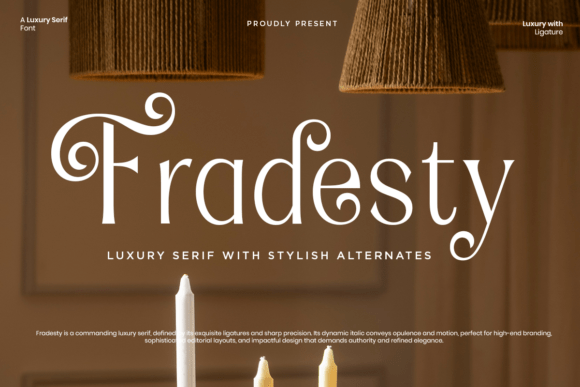 Fradesty: A Luxurious Serif for Elegant Design