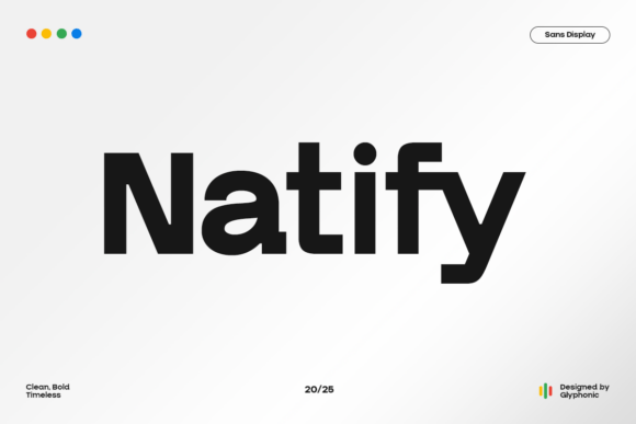 Gc Natify: A Bold Sans Serif Font for Makers