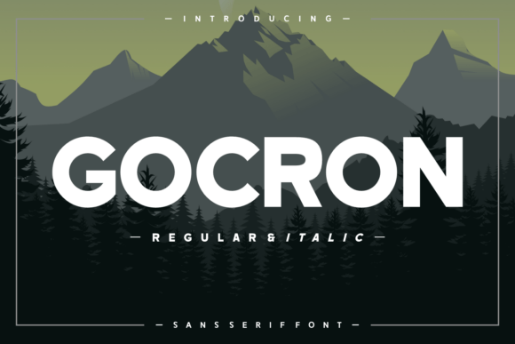 Gocron Font Review: Bold Sans Serif for Campaigns