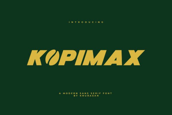Kopimax: The Bold Typeface That Elevates Small Business Branding