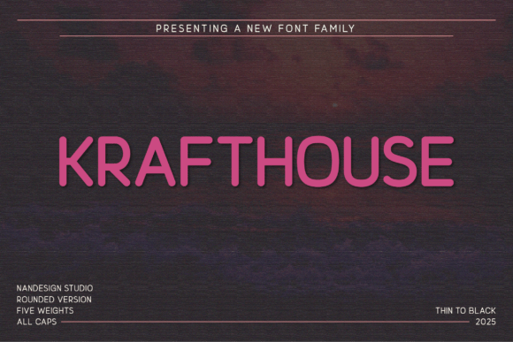 Krafthouse Rounded: A Warm Sans Serif for Modern Branding