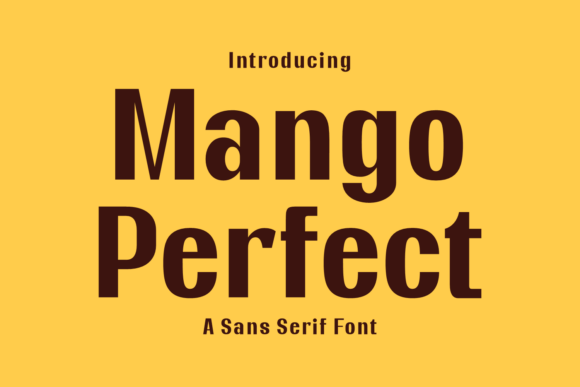 Mango Perfect Font for Business