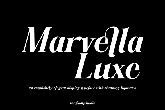 Marvella Luxe Font: Elegant Serif for Editorial Design