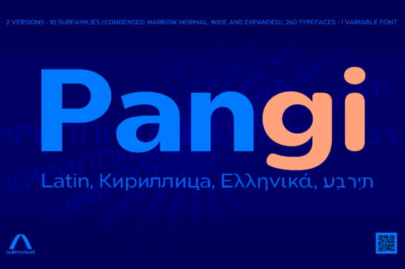 Pangiexp Regular: A Modern Geometric Font for Web Design