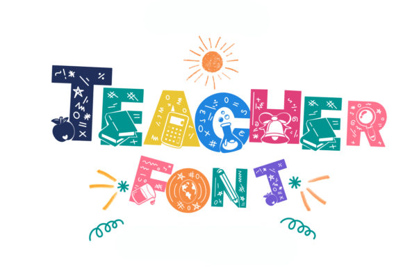 Teacher Font: A Playful Display Typeface for Branding