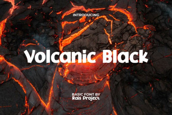 Volcanicblack: A Bold Sans Serif Font for Campaign Impact